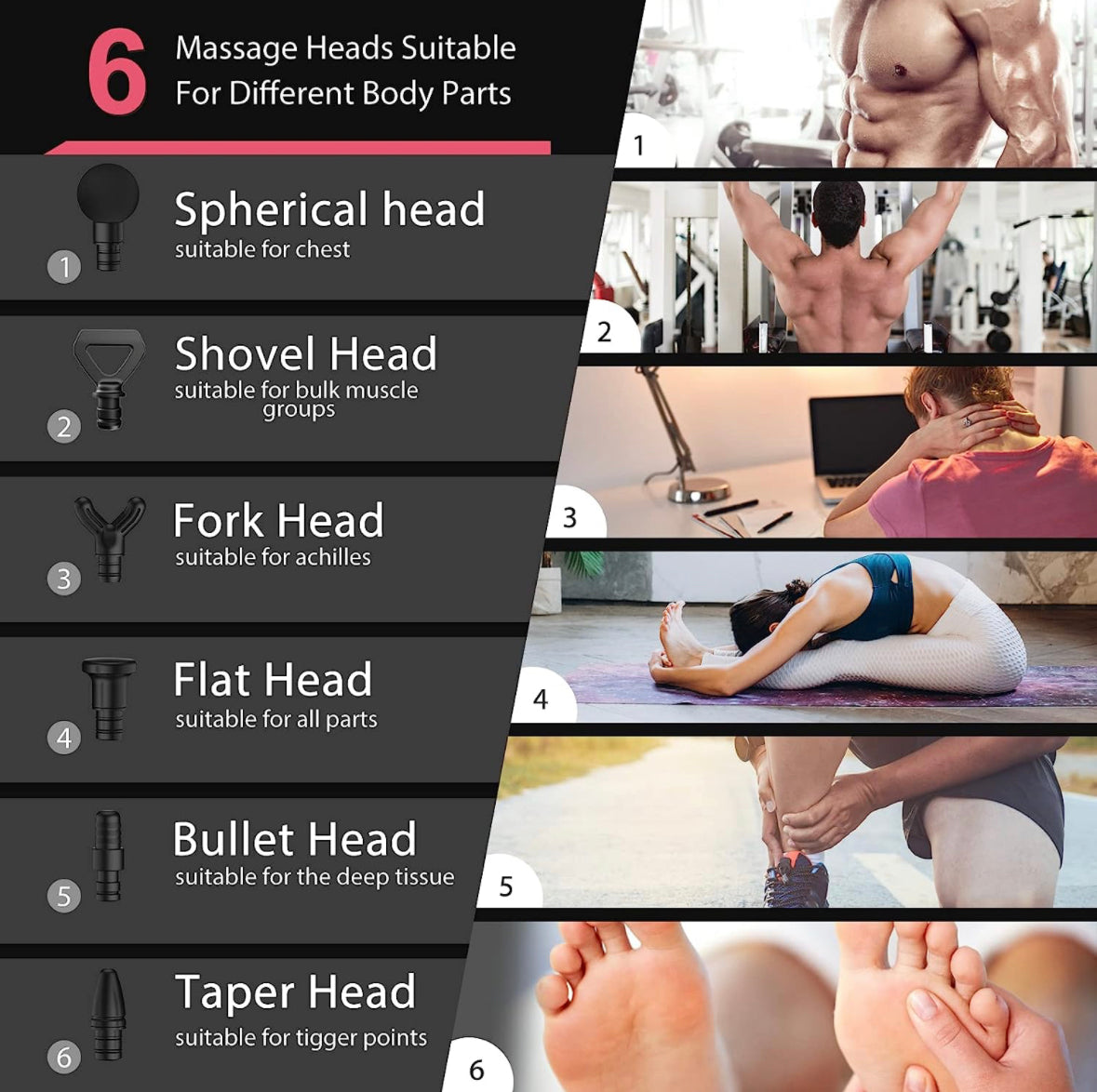 Portable Handheld Muscle Massager