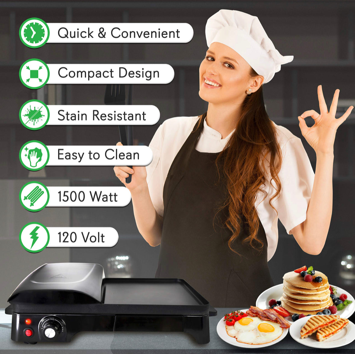 NutriChef Electric Griddle
