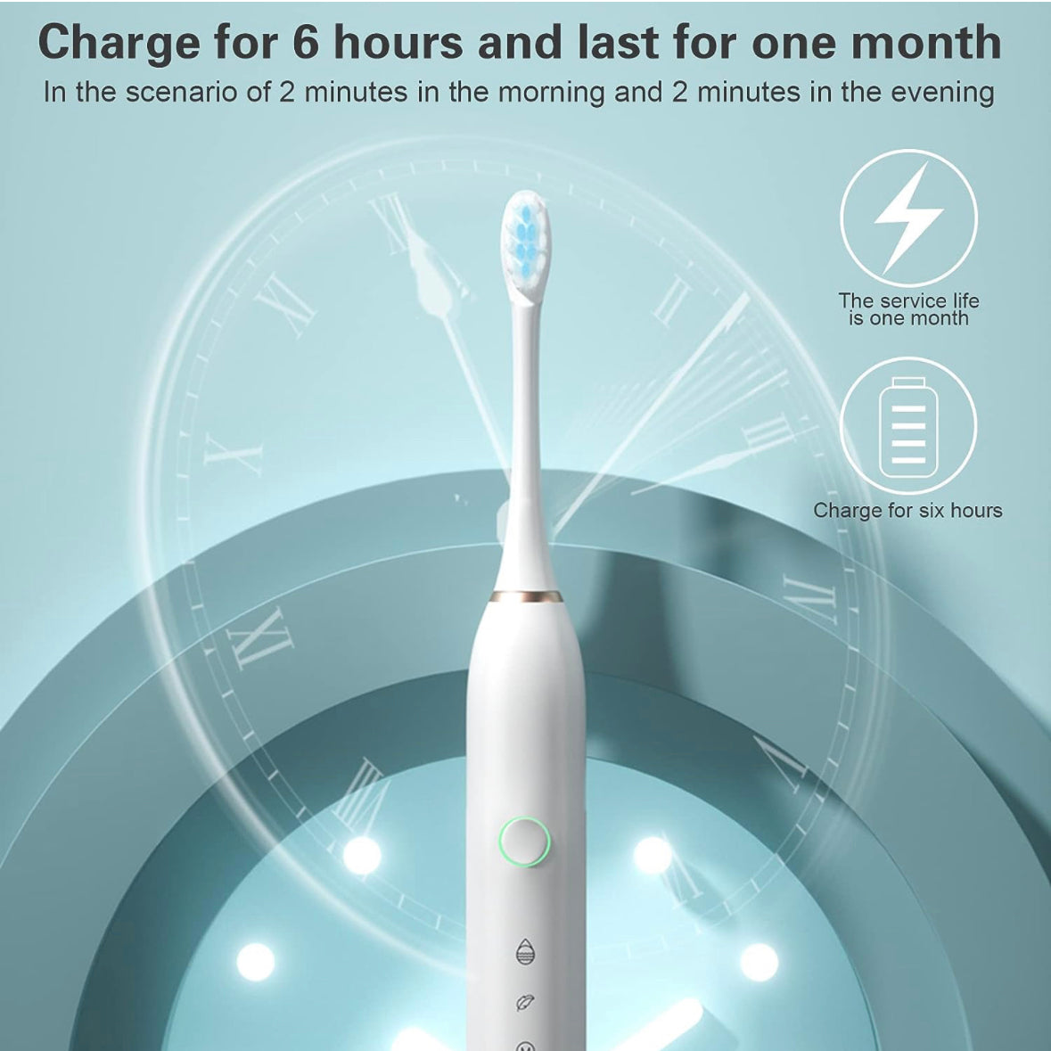 2 Pack Sonic Electric Toothbrush